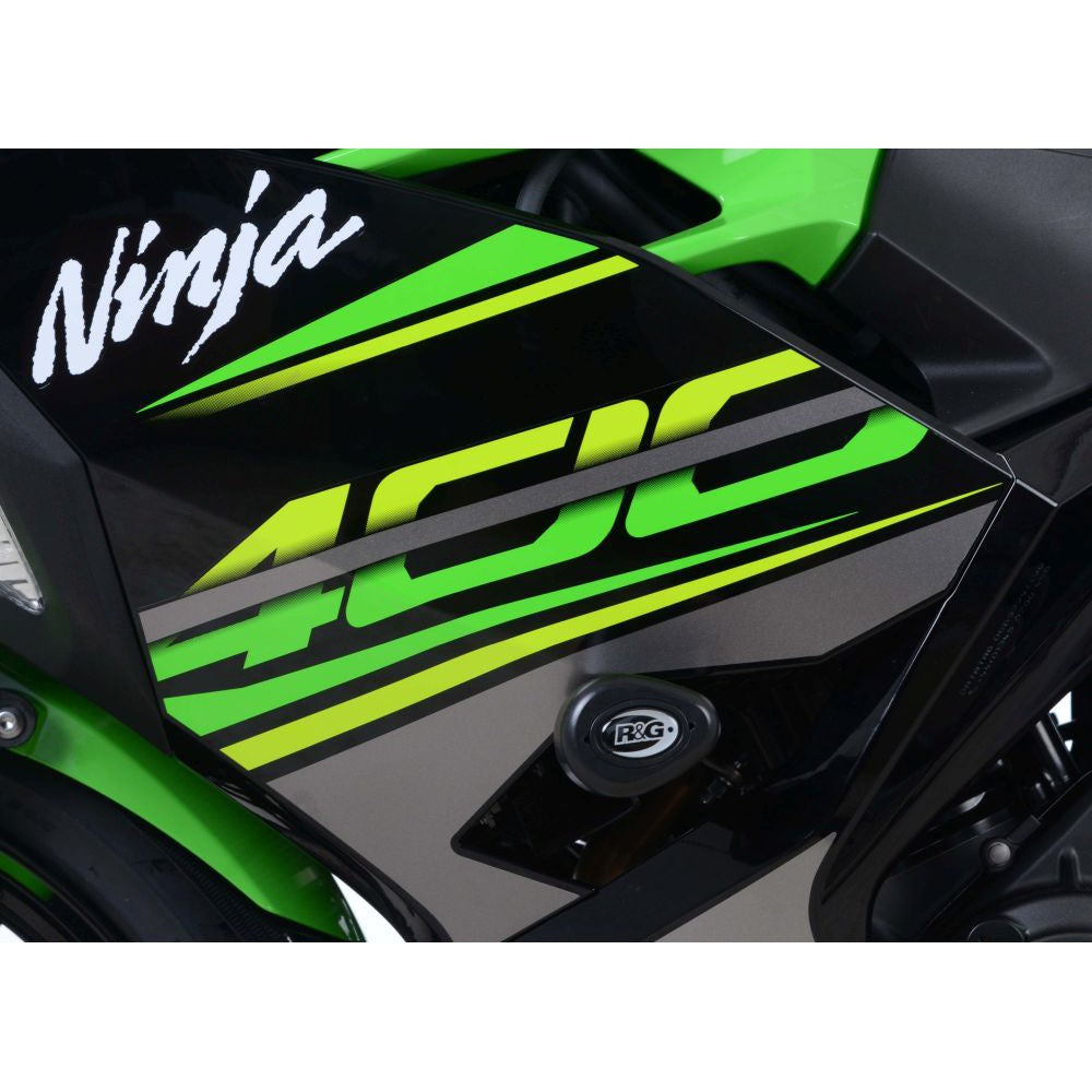 R&G Racing Black Aero Style Crash Protectors For 2018-2020 Kawasaki Ninja 250