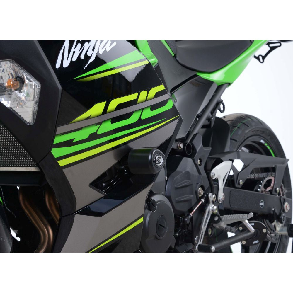 R&G Racing White Aero Style Crash Protectors For 2018-2020 Kawasaki Ninja 250