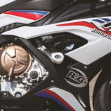 Bobinas de protección contra impactos estilo aerodinámico negro R&G Racing para BMW S1000RR 2019-2022