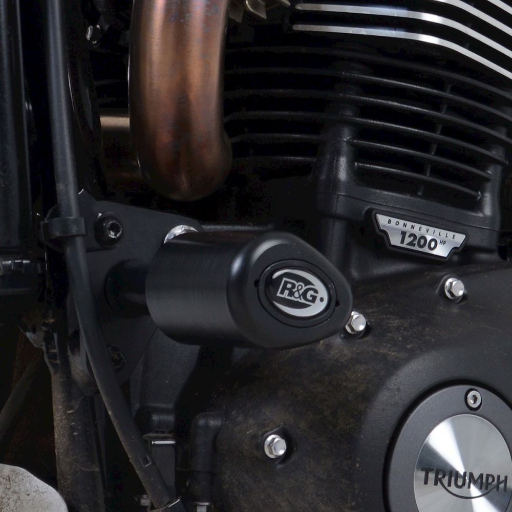 R&G Racing Black Aero Style Crash Protection Bobbins For 2019-2020 Triumph Scrambler 1200 XC