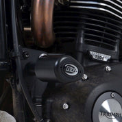 R&G Racing Black Aero Style Crash Protection Bobbins For 2019-2020 Triumph Scrambler 1200 XC