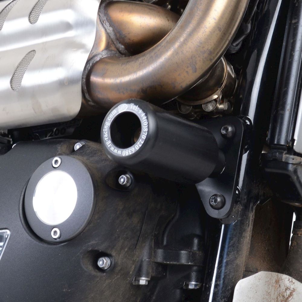 R&G Racing Black Classic Style Crash Protectors For 2019-2020 Triumph Scrambler 1200 XC