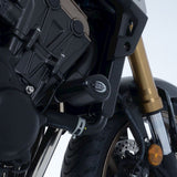Bobinas de protección contra choques estilo aerodinámico negras R&G Racing para Honda CB650R Neo Sports Caf? 2019-2020