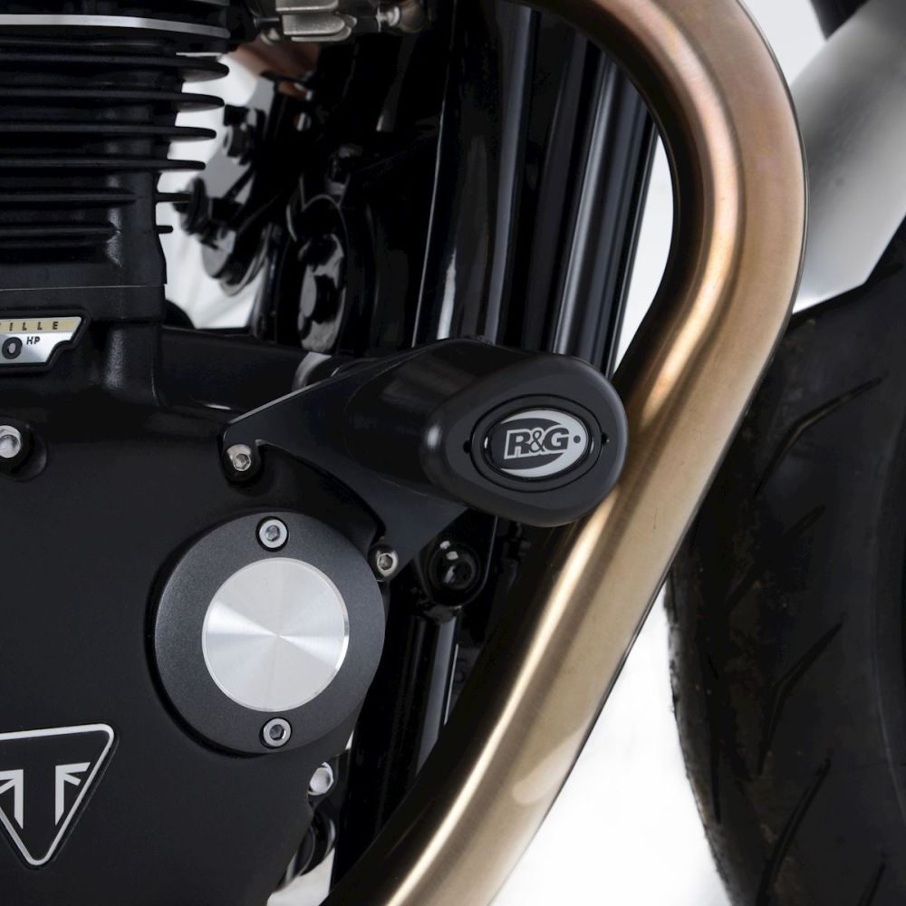 R&G Racing Black Aero Style Crash Protection Bobbins For 2019-2020 Triumph Speed Twin 1200