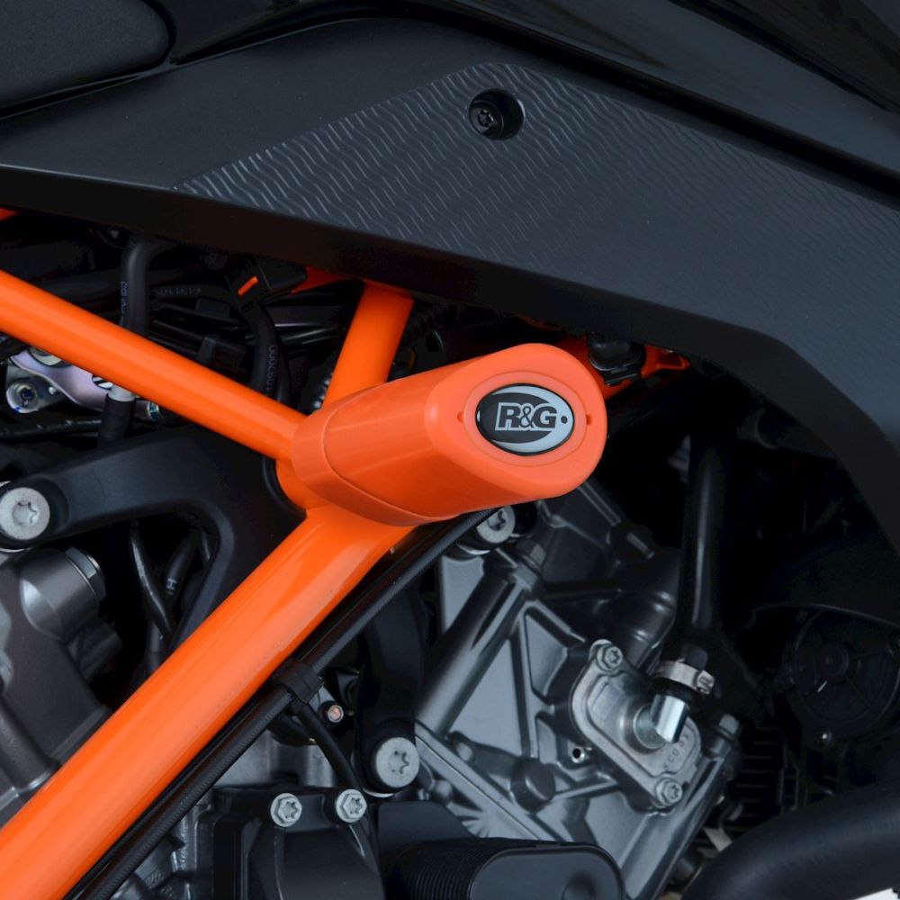 R&G Racing Orange Aero Style Crash Protection Bobbins For 2020-2021 KTM 125 Duke
