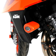 R&G Racing Orange Aero Style Crash Protection Bobbins For 2018-2020 KTM 790 Duke
