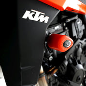 R&G Racing Orange Aero Style Crash Protection Bobbins For 2018-2020 KTM 790 Duke