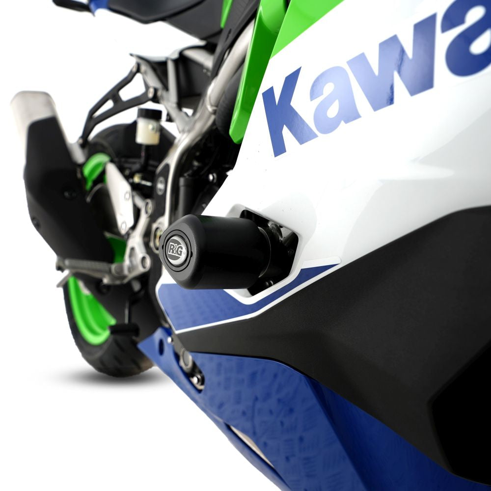 R&G Racing Black Aero Style Crash Protection Bobbins For 2020 Kawasaki Ninja ZX-25R