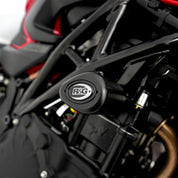 R&G Racing Black Aero Style Crash Protection Bobbins For 2020-2024 MV Agusta Brutale 1000RR