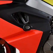 R&G Racing Black Aero Style Crash Protection Bobbins For 2021-2024 Aprilia RS660