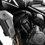 R&G Racing White Aero Style Crash Protection Bobbins For 2021-2024 Triumph Trident 660
