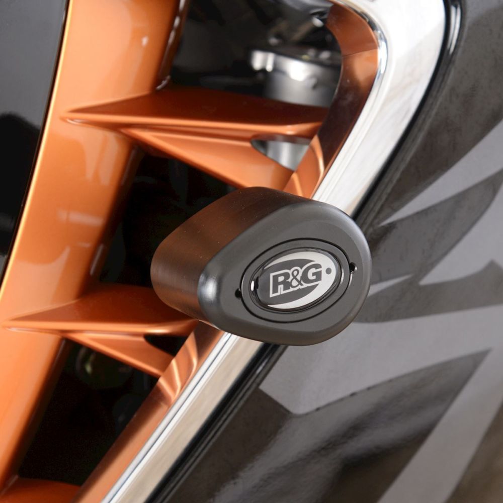 R&G Racing Black Aero Style Crash Protectors Non-Drill For 2021-2024 Suzuki Hayabusa 1340