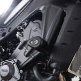 Protectores anticolisión R&G Racing de estilo aerodinámico en blanco para Yamaha MT-09 y FZ-09 (2021-2024)