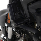Protectores anticolisión R&G Racing negros estilo aerodinámico para Ducati Monster 2021-2024
