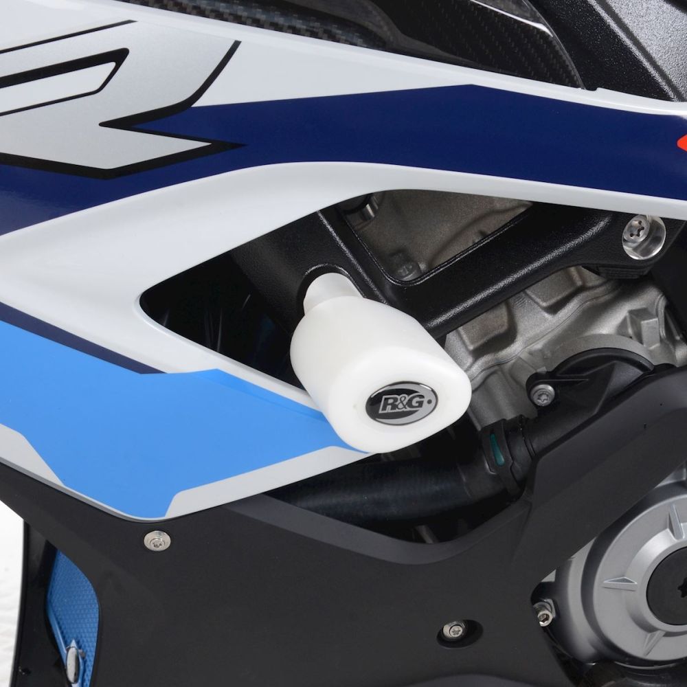 R&G Racing White Aero Style Crash Protection Bobbins For 2021-2022 BMW M1000RR