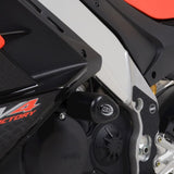 Bobinas de protección contra impactos estilo aerodinámico negro R&G Racing para Aprilia RSV4 1100 Factory (2021-2024)