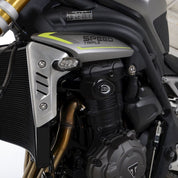 R&G Racing Black Aero Style Crash Protectors For 2021-2024 Triumph Speed Triple 1200 RS