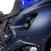 R&G Racing Black Race Aero Style Crash Protectors For 2022 Yamaha YZF R7