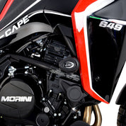 R&G Racing Black Aero Style Crash Protection Bobbins For 2023-2024 Moto Morini X-Cape 649