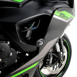 R&G Racing Red Aero Style Non-Drill Crash Protectors For 2024 Kawasaki Ninja ZX6R ZX600F
