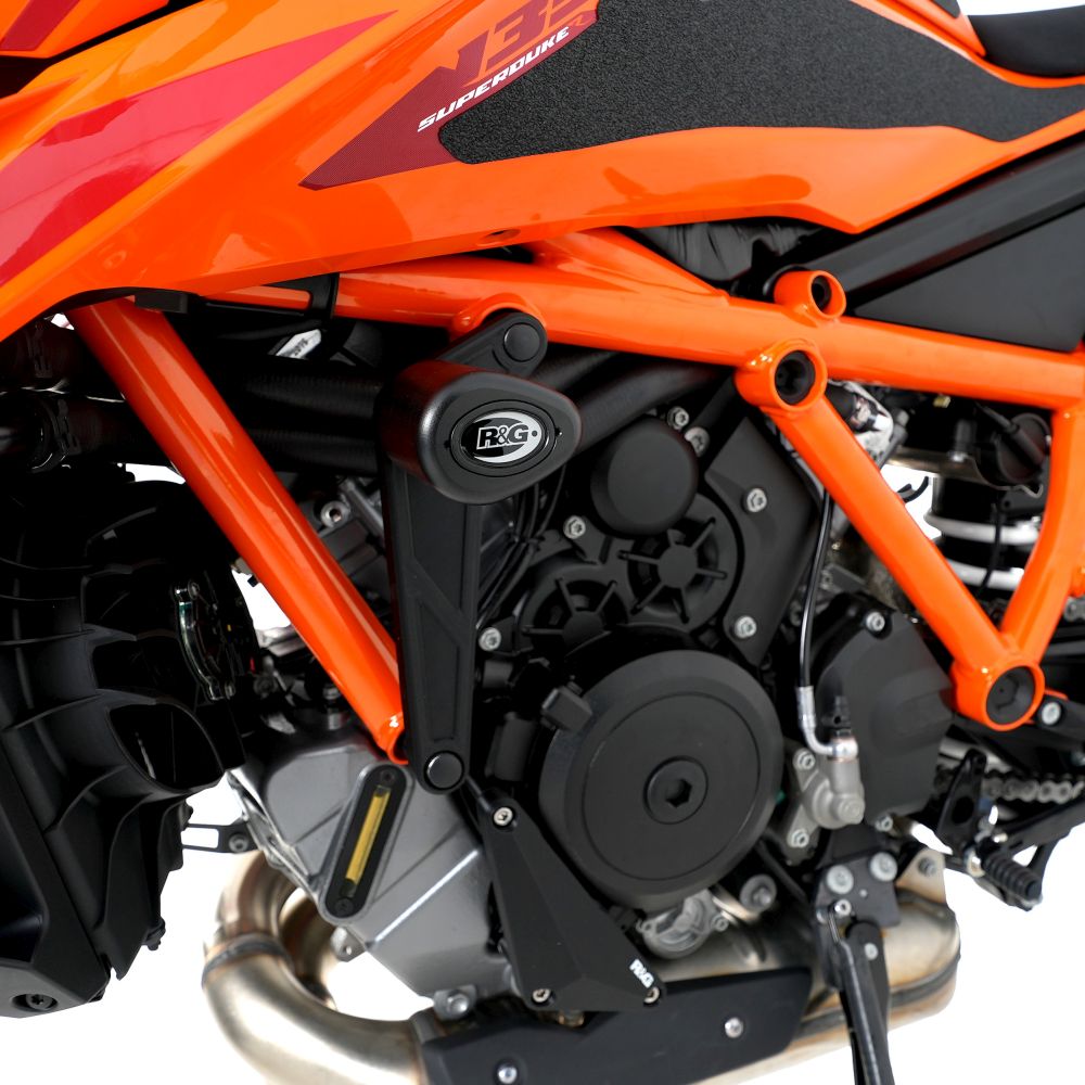 R&G Racing Black Crash Protectors For 2024 KTM 1390 Super Duke R CP0569BL