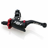 ASV C6 Pro Atv Clutch Lever With Hot Start Perch Shorty Black CQC606PHC