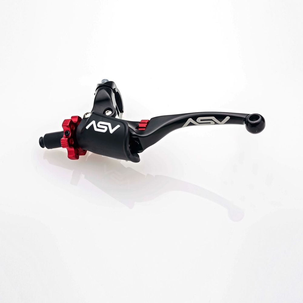 ASV F4 Pro Atv Clutch Lever With Hot Start Perch Black CQF406PHC