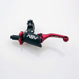 ASV F4 Pro Atv Clutch Lever With Hot Start Perch Shorty Red CQF406PHC