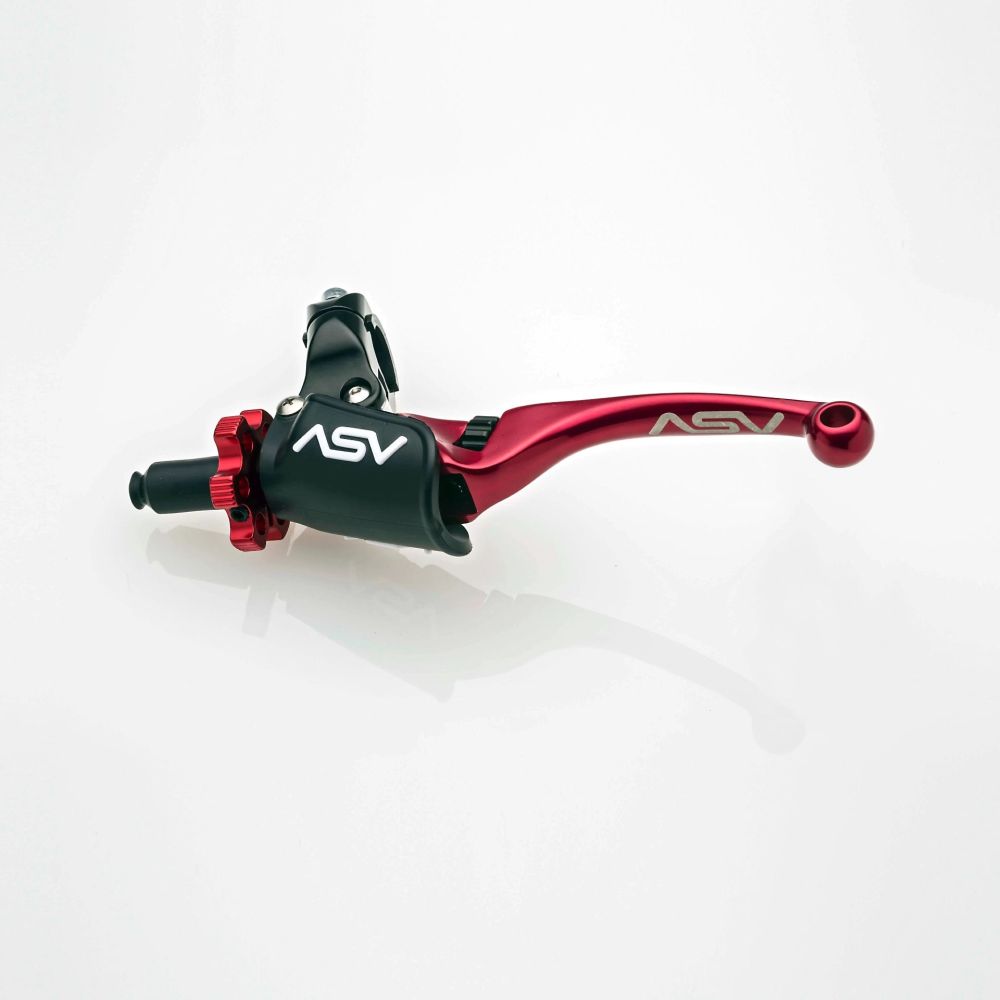 ASV F4 Atv Clutch Lever With Hot Start Perch Red CQF406SHC