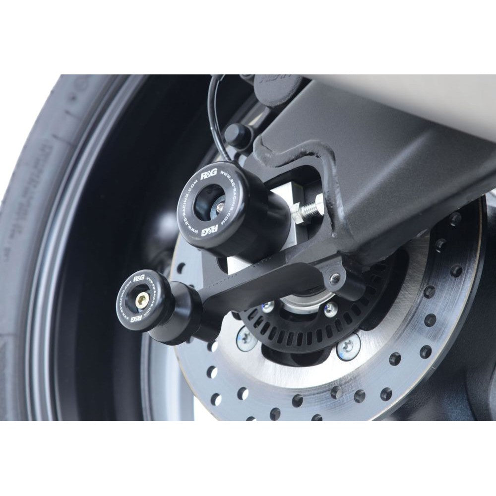 R&G Racing Black Cotton Reels For 2008-2013 Aprilia Mana 850