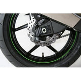 R&G Racing Black Cotton Reels Offset For 2004-2005 Kawasaki Ninja ZX10R ZX1000C