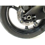 Carretes de algodón negro R&G Racing con desplazamiento para Suzuki GSXR600 (2006-2010)