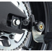 R&G Racing Black Cotton Reels Offset For 2014-2024 Yamaha MT-125
