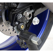 R&G Racing Black Cotton Reels Offset For 2018-2024 Yamaha MT-10