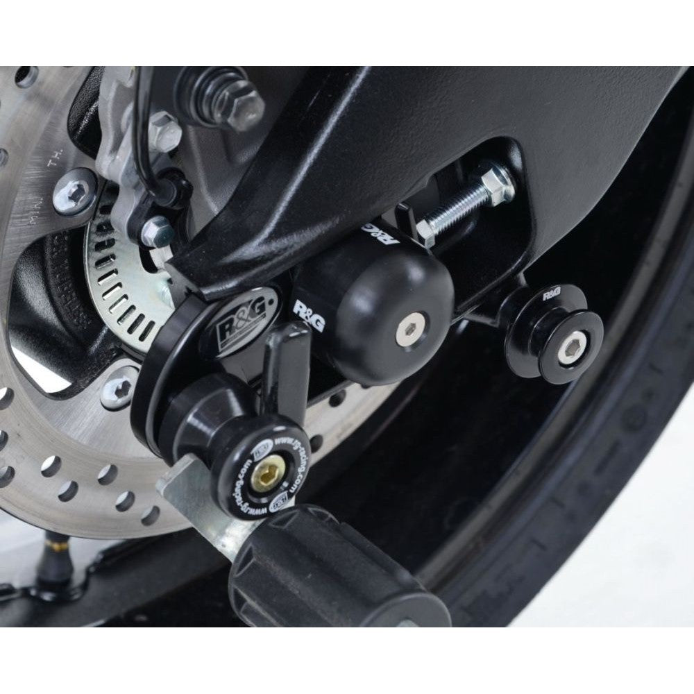 R&G Racing Black Cotton Reels Offset For 2007-2018 Suzuki GSXR1000
