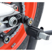 R&G Racing Black Cotton Reels Offset For 2019-2024 Aprilia RSV4 1100 Factory