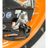 R&G Racing Black Cotton Reels Offset For 2011-2017 Honda CBR125R CR0037BK