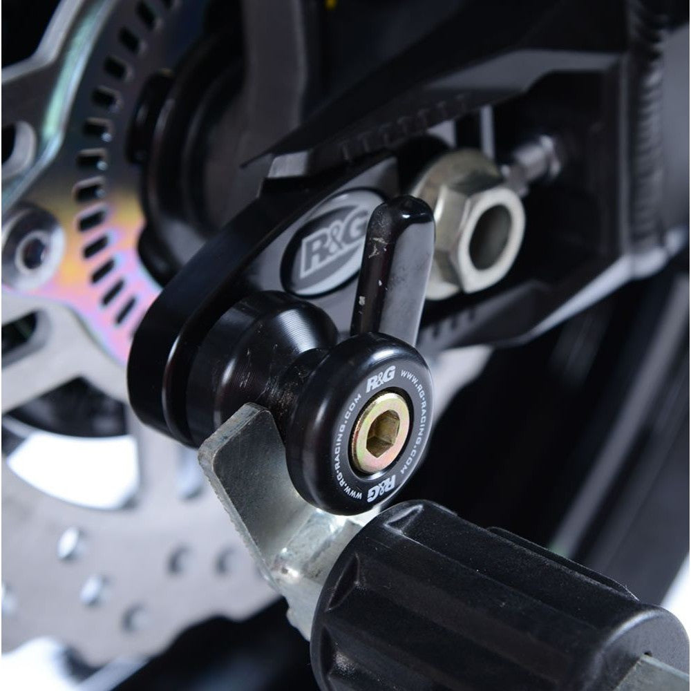 R&G Racing Black Cotton Reels Offset For 2017-2019 Kawasaki Z900 ZR900