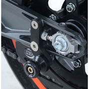 R&G Racing Orange Cotton Reels Offset For 2017-2023 KTM 125 Duke
