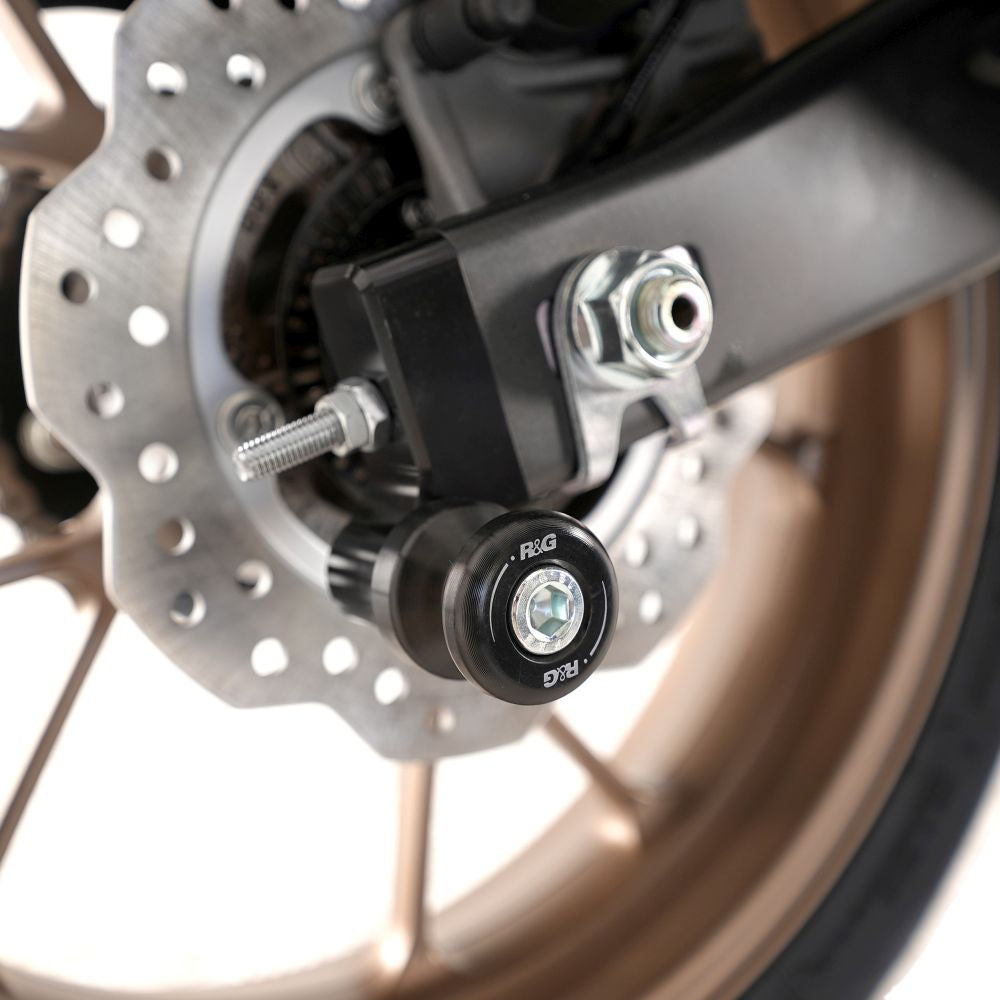 R&G Racing Black Cotton Reels Offset For 2018-2024 Honda CB125R