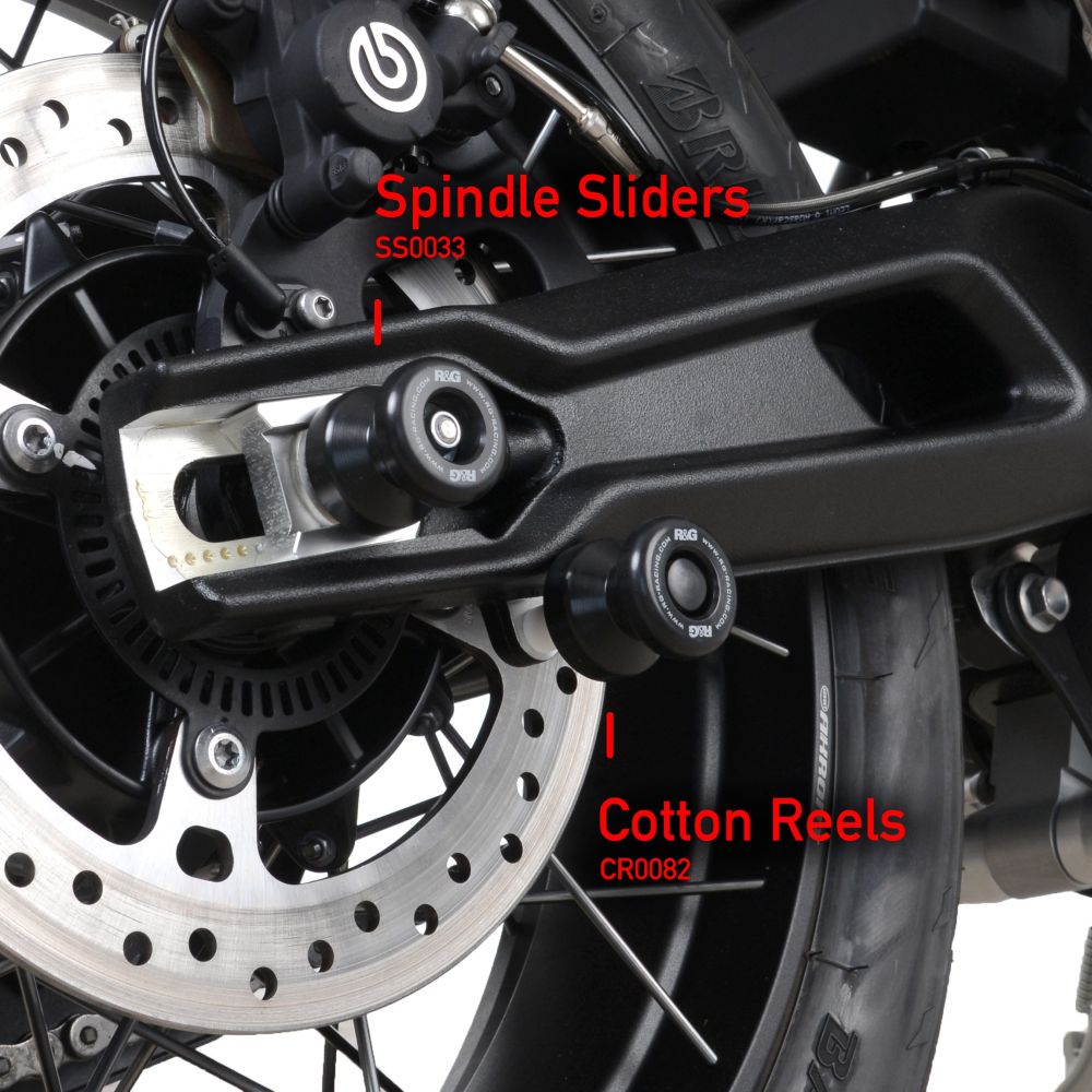 R&G Racing Black Cotton Reels CR0082BK