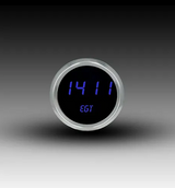 Intellitronix LED Digital Pyrometer/EGT 2 5/8" Gauge - Black Faceplate With Chrome Bezel