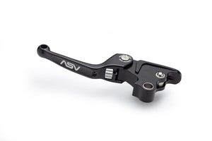 ASV VC5 V-Twin Cable Clutch Lever Shorty Black For Harley Softail 15-24 Touring 08-16