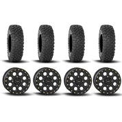 System 3 SB-7 Beadlock Matte Black 15" Wheels And XC450 Tires [35x10R-15]