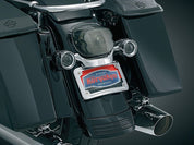 Kuryakyn Curved License Plate Frames for V-Twin Chrome