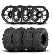 ITP SS216 14" Matte Black Wheels And Mud Lite Tires [27x10-14]