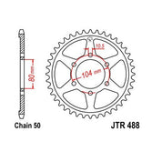 Steel Rear Sprocket 46T for Street KAWASAKI Ninja ZX-12R 2000-2005