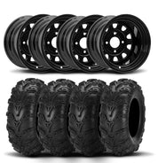 ITP Delta Steel 12" Wheels And Mud Lite II Tires [25x8-12]