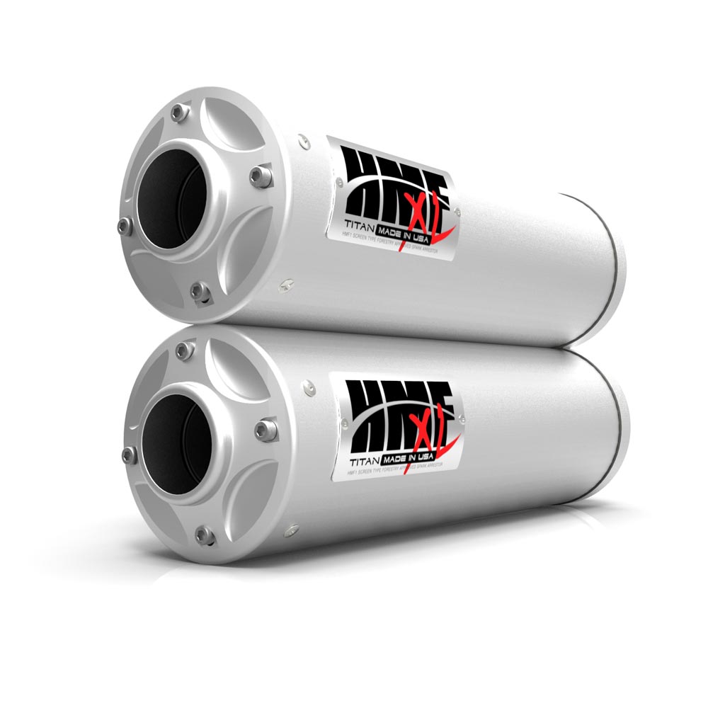 HMF Dual Slip On Titan-XL Exhaust for Can-Am Maverick Turbo 15-17