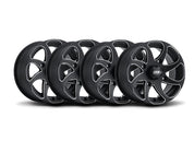 ITP Set of Four Twister Wheels Black 14x7 4/110 5+2